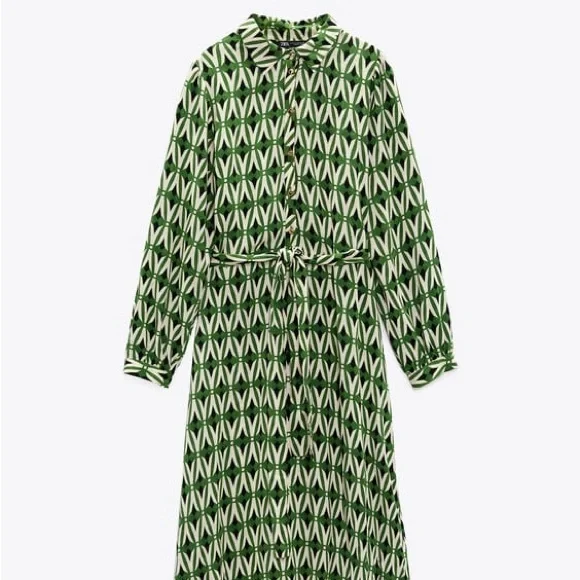 Zara | Dresses | Zara Geometric Dress | Poshmark